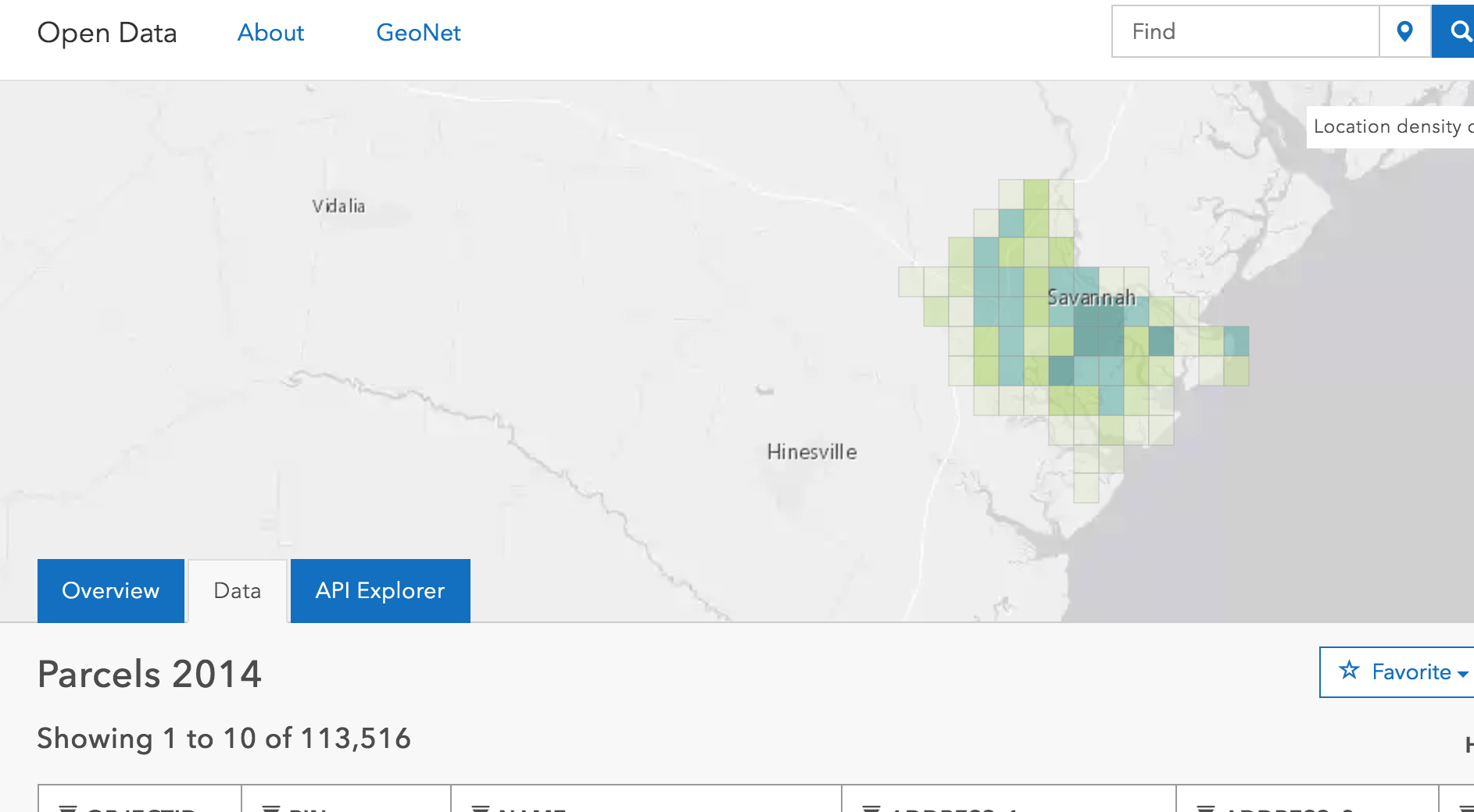 OpenData by ArcGIS